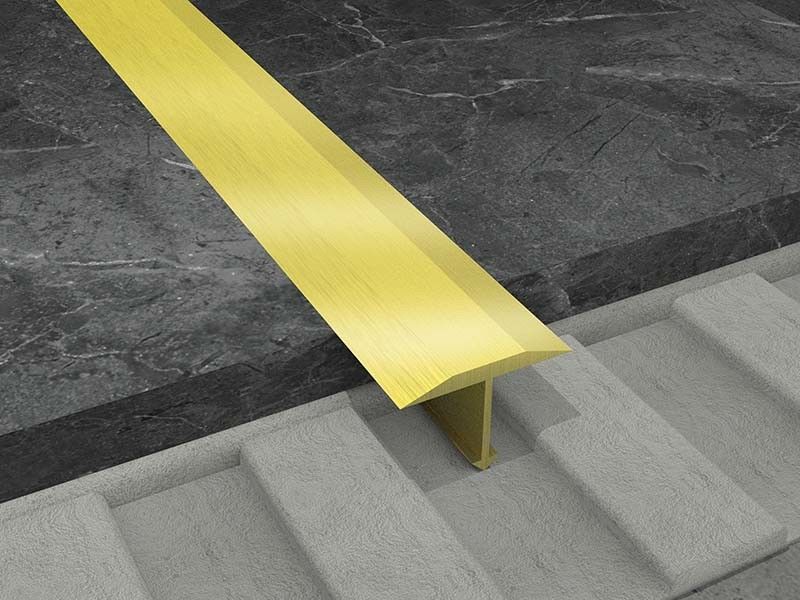 Brass Floor Transition Strip Brass Tile Trim 8mm Wood Floor Finishing Closing